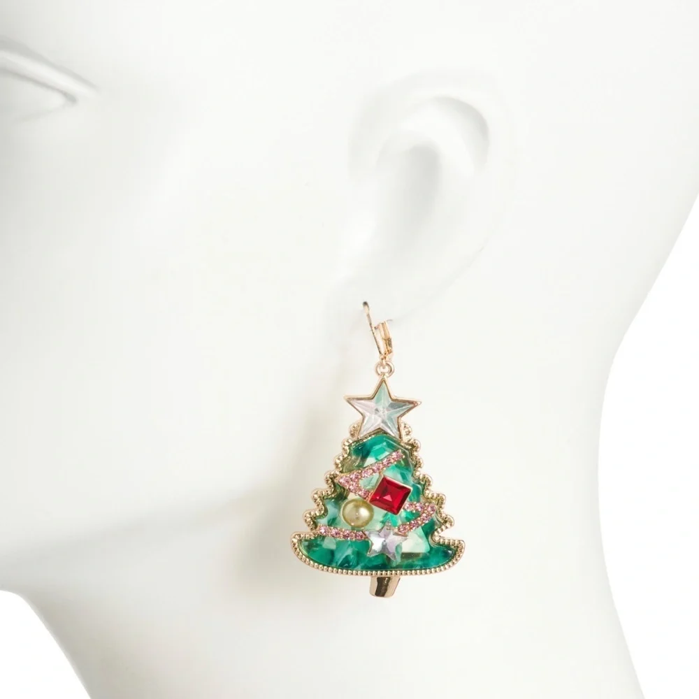 Betsey Johnson Angel Mismatch Drop Earrings